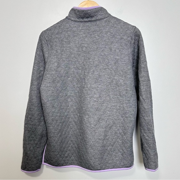 Marine Layer Corbet Reversible Pullover Sweatshirt Heather Gray / Lavender Small - Picture 6 of 7